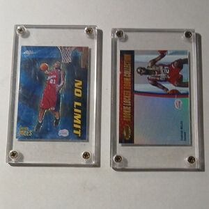 Basketball Trading Cards in Protective Cases
